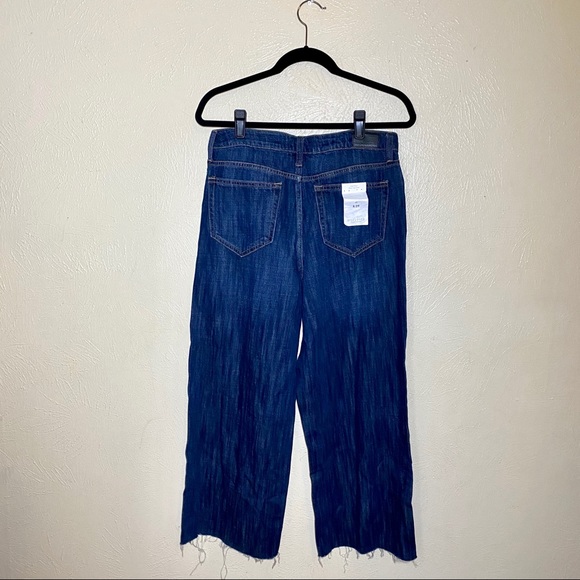 Disclosed High-Rise Wide Leg Crop Raw Hem Jeans - Picture 5 of 8